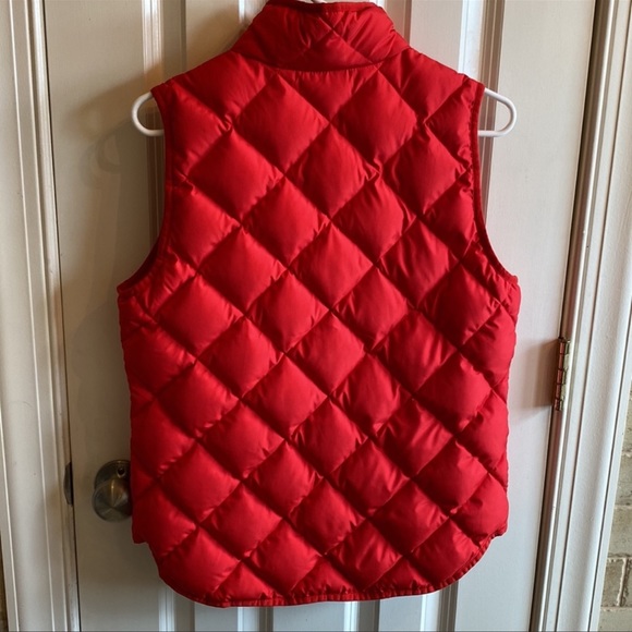 J.Crew Red Quilted Down Womens Vests - Picture 11 of 15